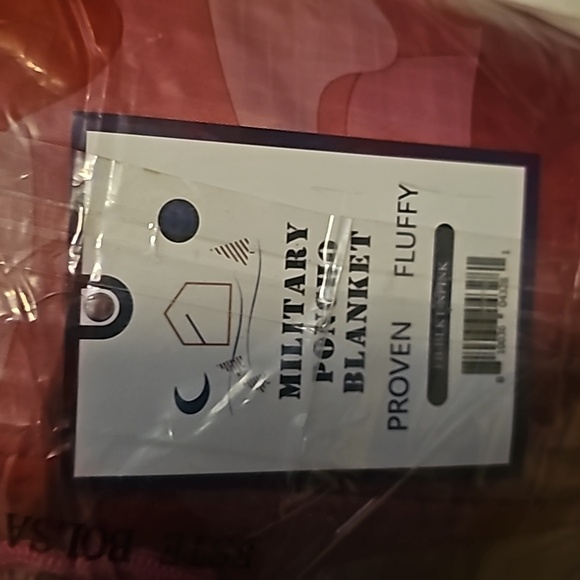 Farm Blue Pink Camo Military Camping Blanket - Picture 7 of 8